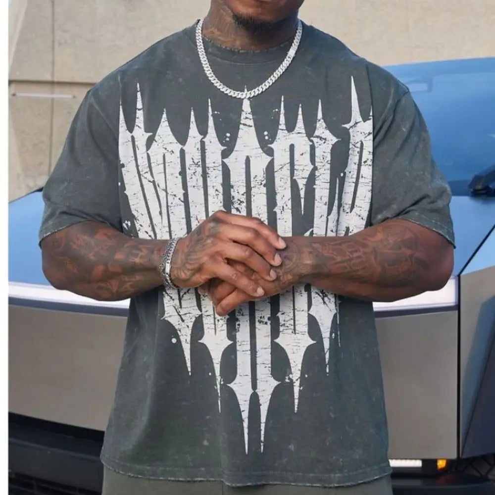 Active Comfort Tee™ worn by a man, featuring a stylish graphic design, ideal for casual and active lifestyles.